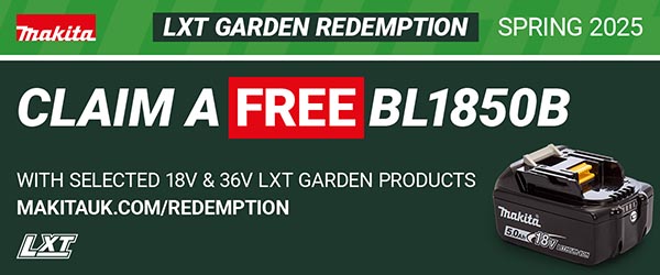 Claim a free BL1850B LXT battery from Makita